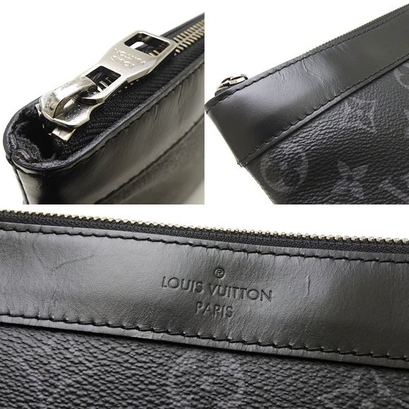 Louis Vuitton Monogram Eclipse Pochette Clutch - Picture 4 of 5